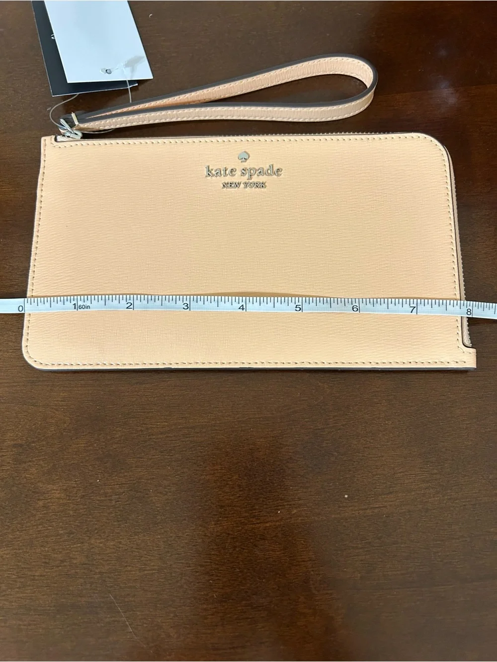 kate spade Lucy Medium L-Zip Wristlet in Citrus Glaze MSRP $139